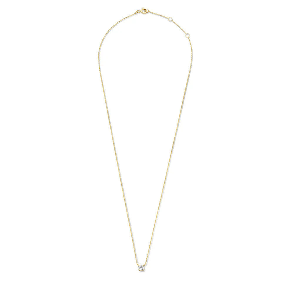 Clea™ | Gold Moissanite Stone Necklace