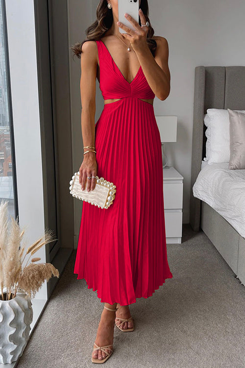 Anna | Elegant Pleated Summer Dress
