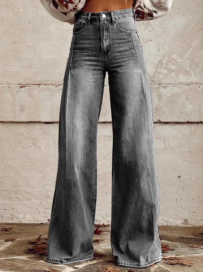 Fiona | Classic Wide-Leg Denim Jeans