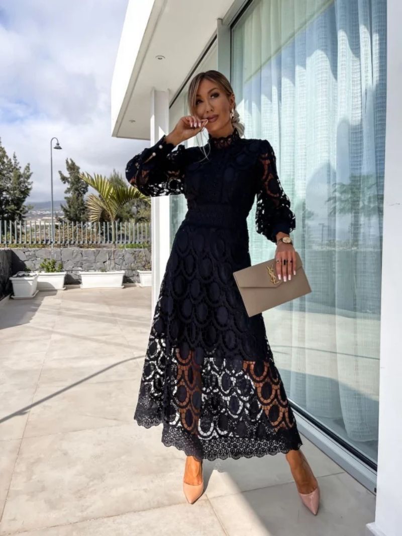 Jamie | Elegant Lace Long Sleeve Dress