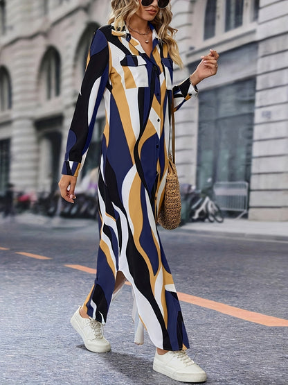 Abigail | Elegant Casual Button-Down Dress