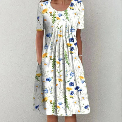 Sofia™ | Stylish and Casual Floral Dress with Pockets