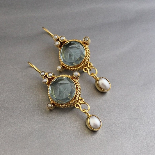 Merena™ | Vintage Pearl Earrings