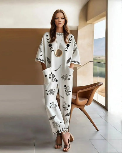 Ernestine | Wide Stretch Cotton Jumpsuit