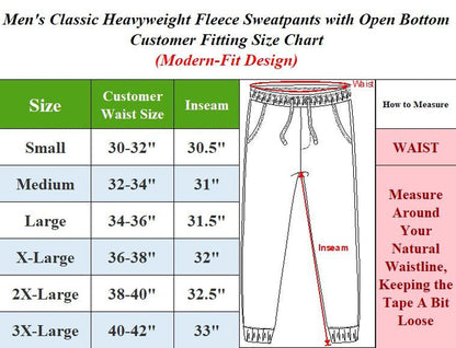 3-Pack Men's Classic Heavyweight Fleece Sweatpants