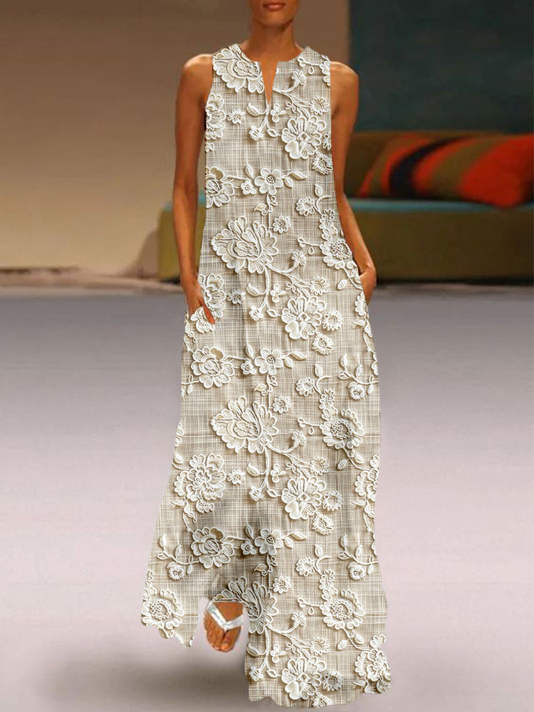 Marilyn | Elegant Floral Maxi Dress