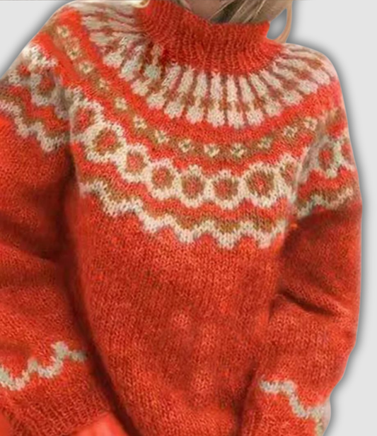 SERAPHINE™|RETRO TURTLENECK SWEATER