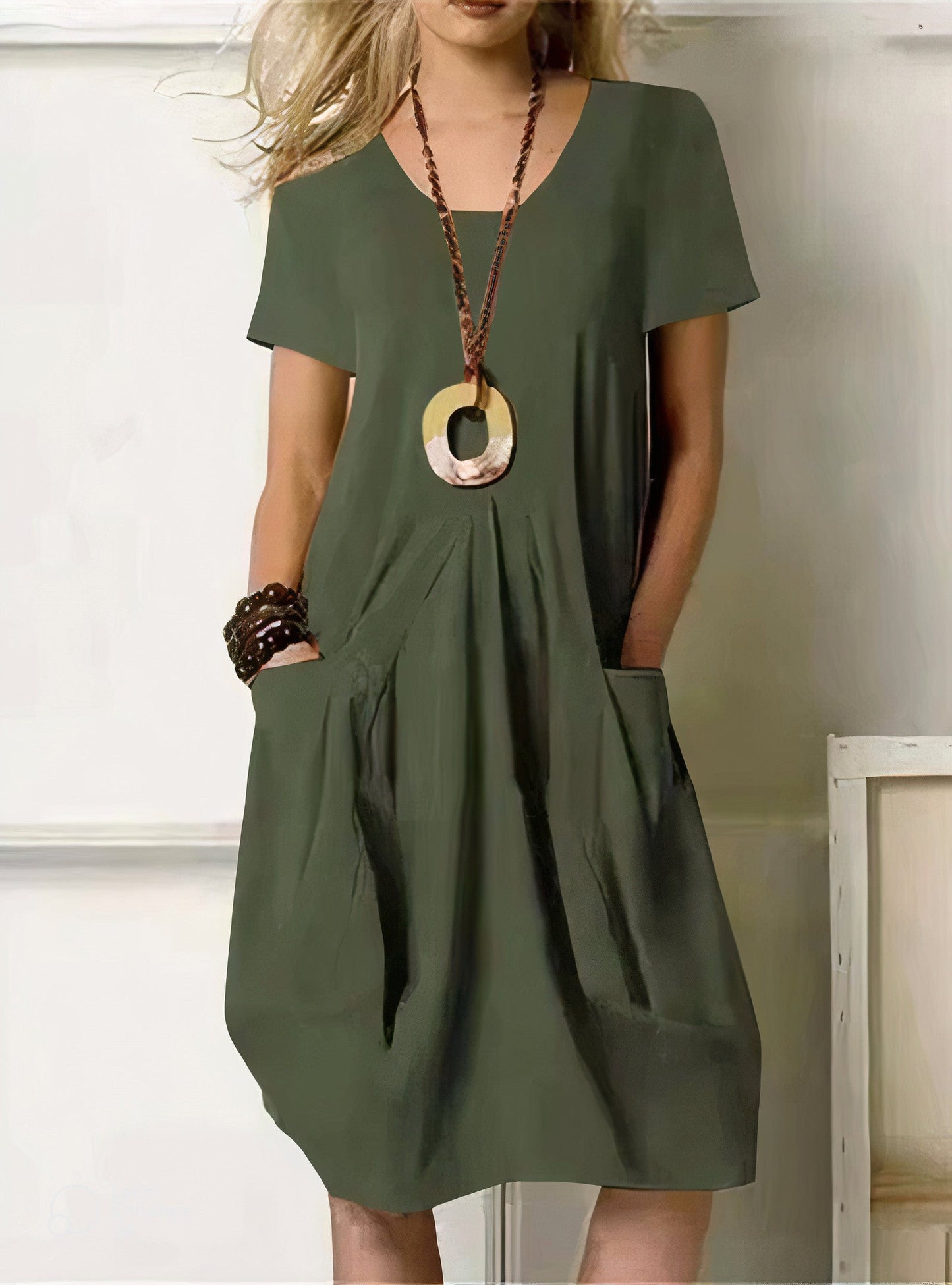 Erica | Comfortable Loose-Fit Pocket Dress
