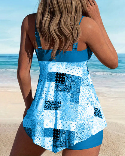 Ella | Chic Patchwork Swim Dress