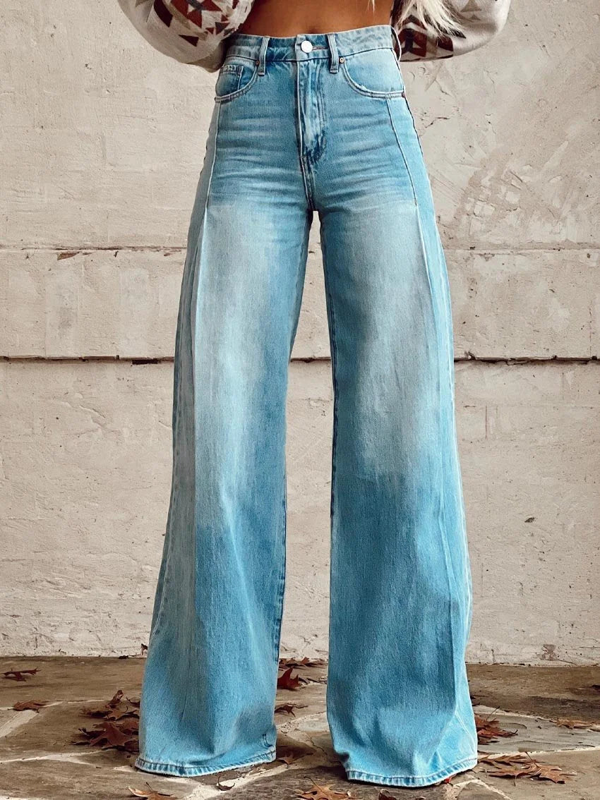 Fiona | Classic Wide-Leg Denim Jeans
