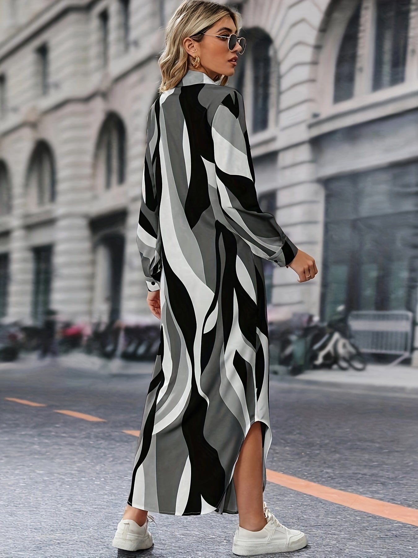 Abigail | Elegant Casual Button-Down Dress