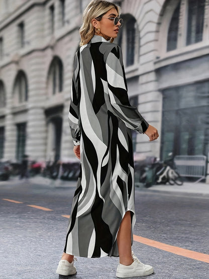 Abigail | Elegant Casual Button-Down Dress