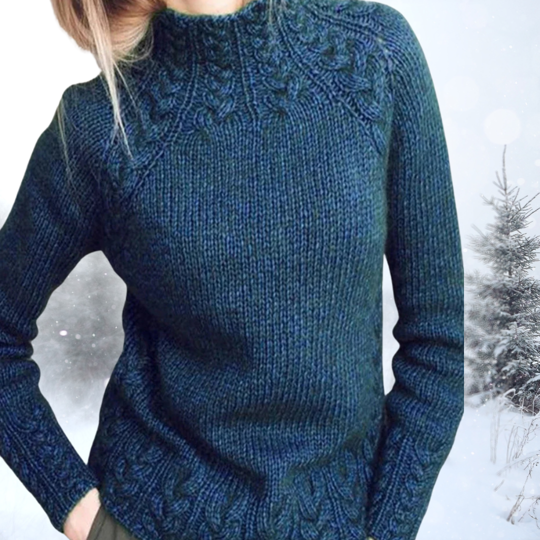 Freja™ | Cozy Cable Knit Sweater
