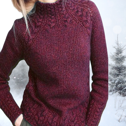 Freja™ | Cozy Cable Knit Sweater