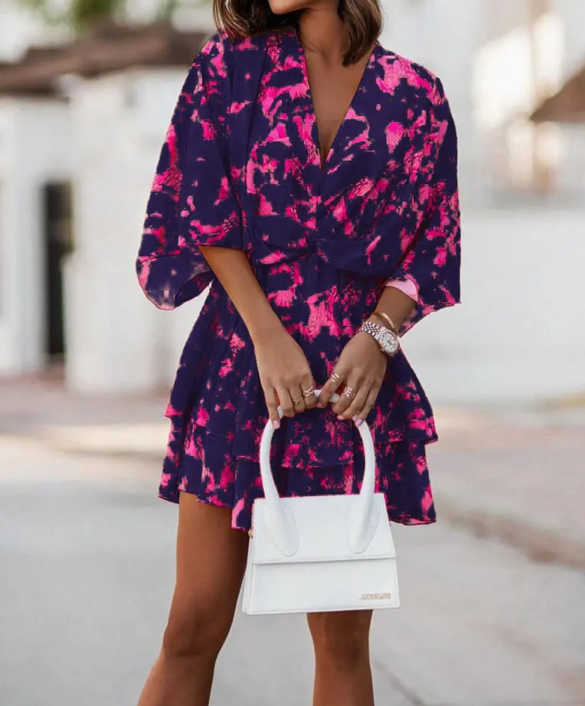 Bianca | Stylish Floral Casual Mini Dress