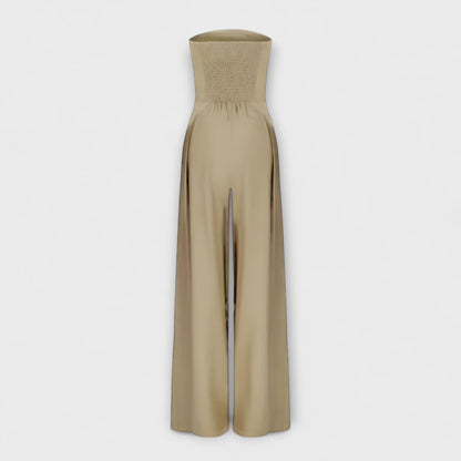 Amelie | Stylish Strapless Wide-Leg Jumpsuit