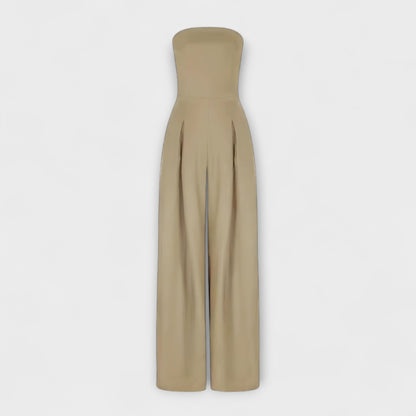 Amelie | Stylish Strapless Wide-Leg Jumpsuit