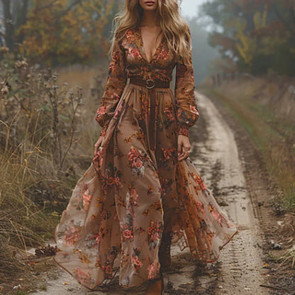Sierra | Elegant Boho Maxi Dress