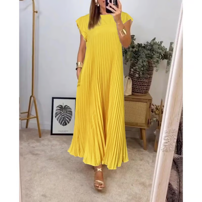 Linda | Stylish Flowing Pleated  Dress