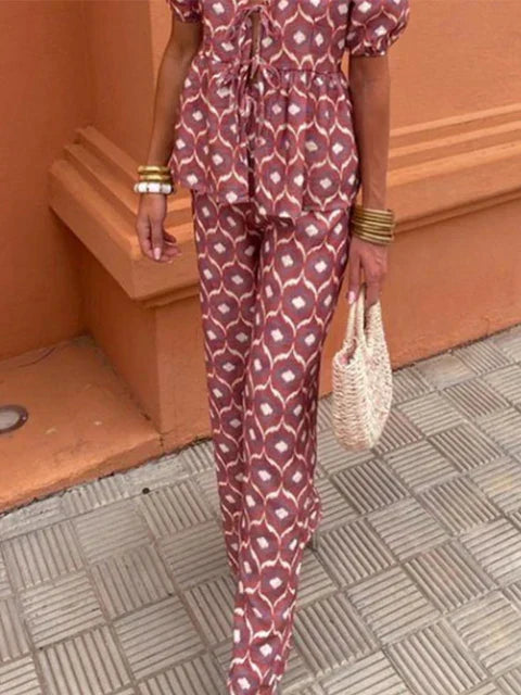 Anna | Flowy Printed Lounge Set