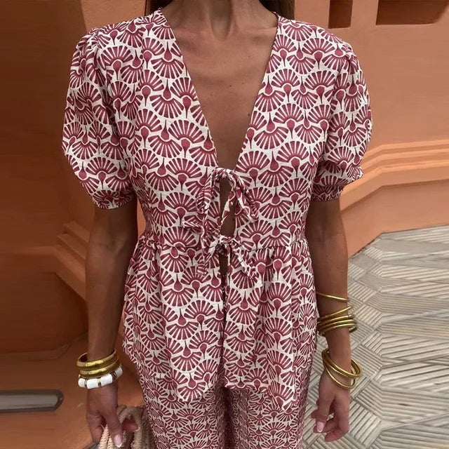 Anna | Flowy Printed Lounge Set