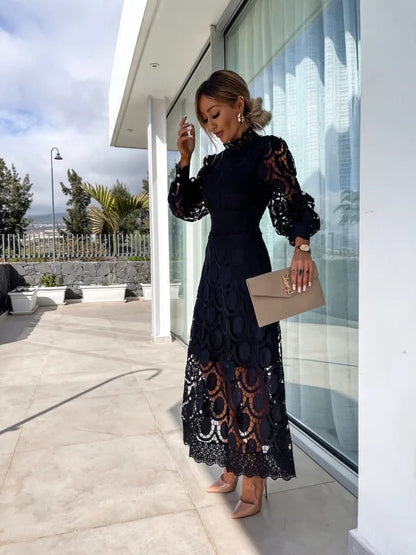 Jamie | Elegant Lace Long Sleeve Dress