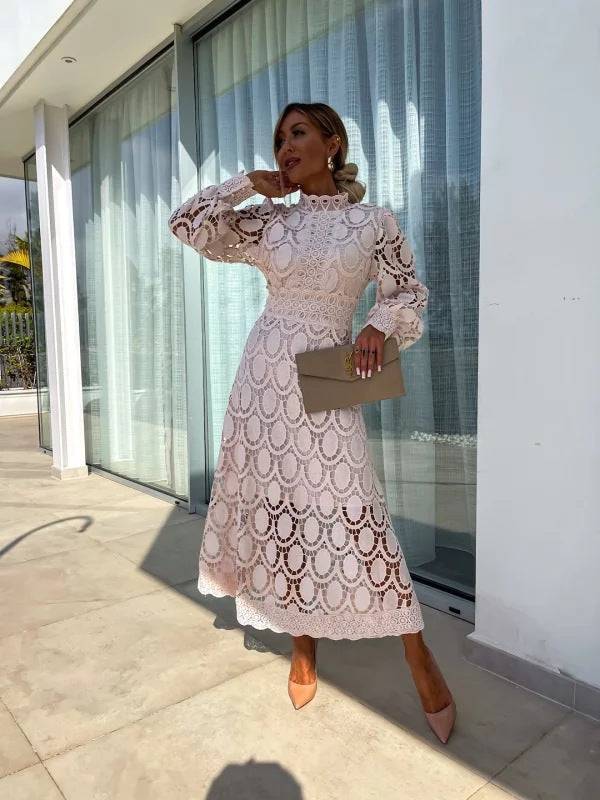 Jamie | Elegant Lace Long Sleeve Dress