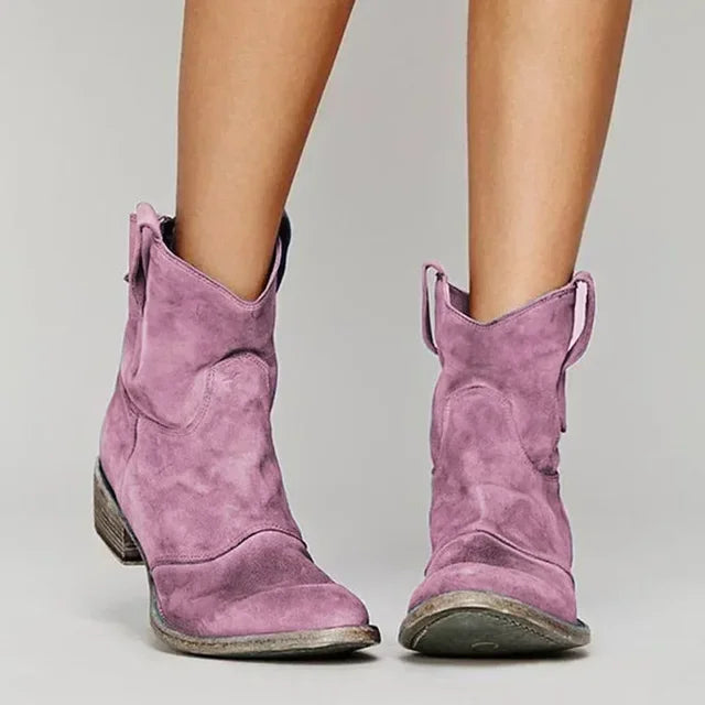 Jane™ | Vintage Cowboy Ankle Boots for women