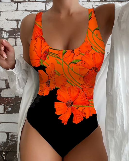 Wendy | Floral Print One-Piece Swimsuit