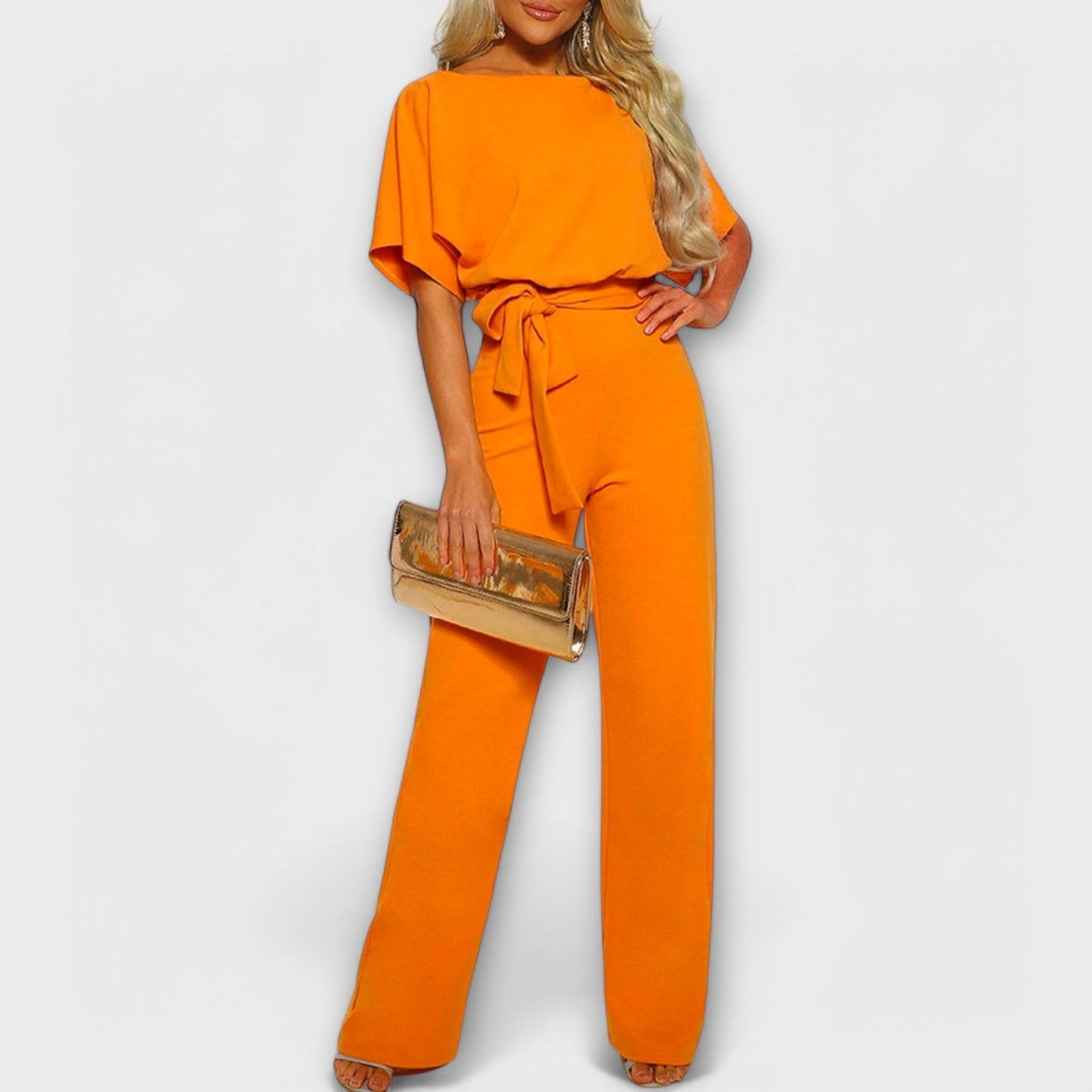 Jenny | Stylish Belted Wide-Leg Jumpsuit