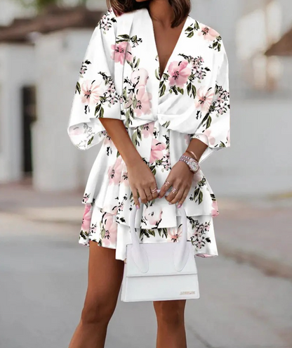 Bianca | Stylish Floral Casual Mini Dress