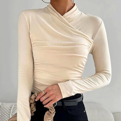 Caroline | Classic Cross-Neck Top
