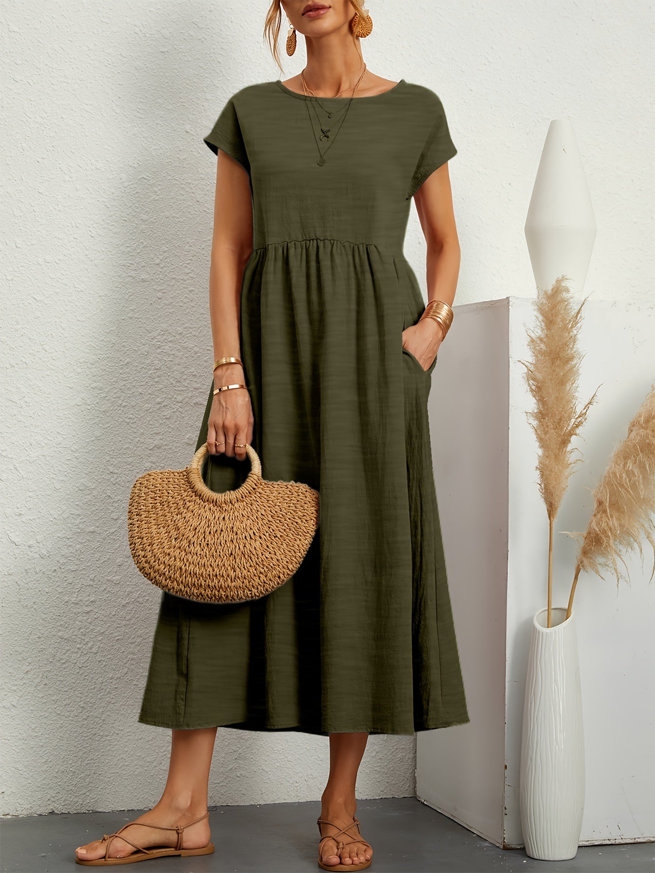 Bianca | Stylish Casual Midi Dress