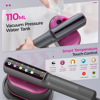 Handheld Garment Steamer LCD Touch Screen