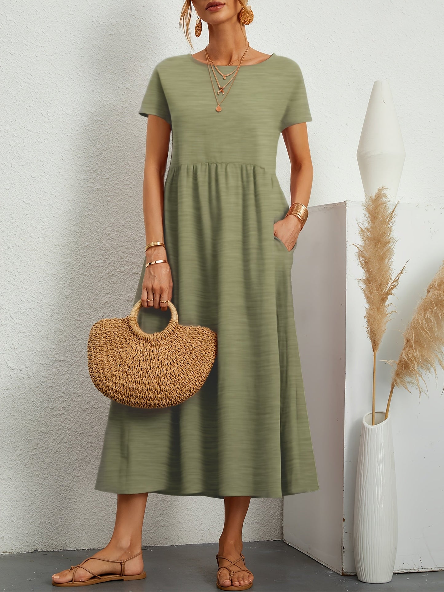 Bianca | Stylish Casual Midi Dress