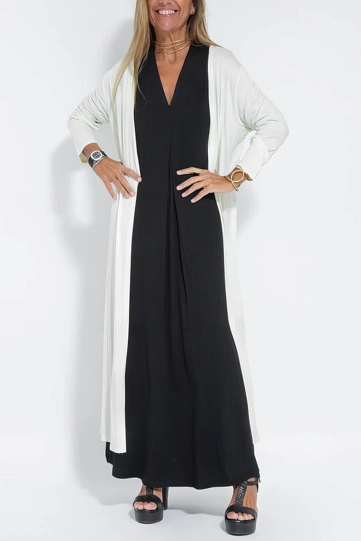 Ava | Stylish Elegant Jumpsuit with Cardigan