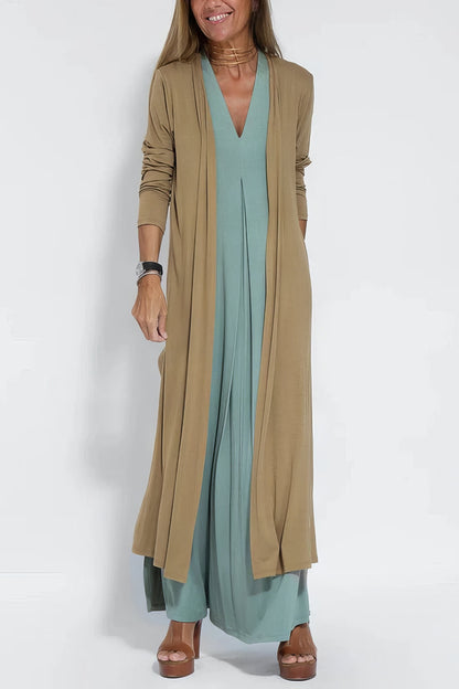 Ava | Stylish Elegant Jumpsuit with Cardigan